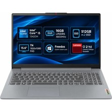 Lenovo Ideapad Slim 3 15IRH8 Intel Core i5 13420H 16GB (LPDDR5-4800) 512GB SSD Freedos 15.6" FHD (1920x1080)
