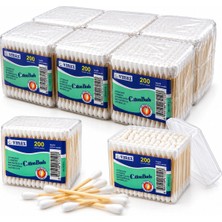 Vmax VM-132 Bambu Pamuklu Kulak Çubuğu 200'LÜ- 6'li Paket