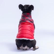 Pawstar Kırmızı Plaid Ekose Desen Yelek Köpek Yeleği Köpek Kıyafeti Köpek Yağmurluk