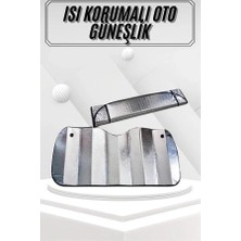 İlkyaz Fashion Metalize Güneşlik Koruyucu Perde 1 Adet Oto Araç Ön Cam