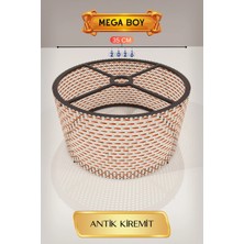 İlkyaz Fashion Mega Boy Antik Kiremit Lambader Başlığı 35 cm