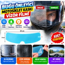 Akıllı Bayi Buğu Önleyici Motosiklet Kaskı Vizörü Su Geçirmez Dayanıklı Çizik Koruma Lens Filmi (Adet F