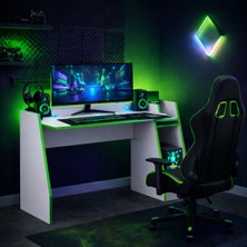 Cinaro Livan Oyuncu Masası Gaming Bilgisayar Masası Geniş Çalışma Alanlı Modern Pc ve Çalışma Masası