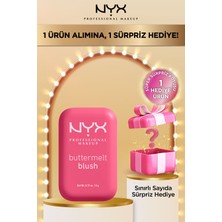 NYX Professional Makeup Nyx Buttermelt Blush Kremsi Pudra Allık 08 Getting Butta Yüksek Pigmentasyonlu Vegan ve PETA Onaylı