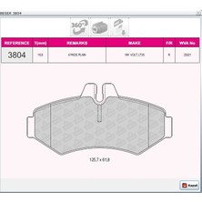 FSB Fren Balatası Arka Sprınter W901/W902/W903 (95-06) Lt 28-35 (96-06) Mercedes G Seri W460/W461