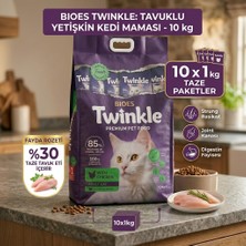 Twinkle Yetişkin Kediler Için Tavuklu Tam ve Dengeli Kedi Maması 10 kg