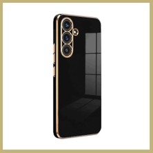 Bezos Samsung Galaxy S25 Fe Uyumlu Volet Silikon - Siyah Za