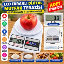 Akıllı Bayi LCD Ekranlı Dijital Hassas Mutfak Terazisi Tartısı Baskülü (Adet Fiyatıdır) Aby