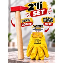 2’li Set 2000 gr Çekiç ve No:10 Iş Eldiveni