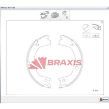 Braxis El Fren Balatası Hyundai Santa Fe Iı (06-12)  Ssangyong Actyon Iı 4x4 (12>)   Starex- H1 (01>) 190X26MM