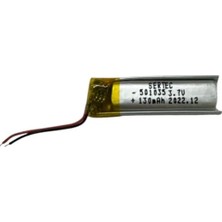 İlkyaz Fashion 3.7V 130MAH Li-Polymer Pil 1.5A Devreli