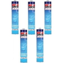 Dayson Extra Pu Mastik 280 ml Siyah Renk 5 Adet Yüksek Kapatıcılık ve Kolay Uygulama