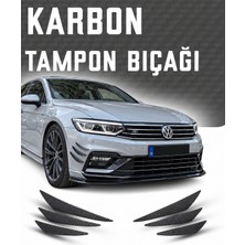 OtoÇizgi Volkswagen Passat TAMPON BIÇAĞI KARBON 6'lı Kanatlı