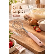 Porsima 1875 Paslanmaz Çelik Çırpıcı Pratik Karıştırıcı Çırpma Teli 24CM