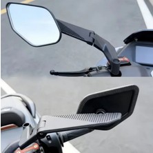 EAYMOTO Motosiklet H2 Kanat Ayna V2 Çift Katlanır Yarasa Model Geniş Açı Arasmto