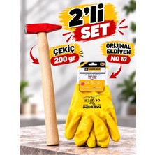 2’li Set 200 gr Çekiç ve No:10 Iş Eldiveni