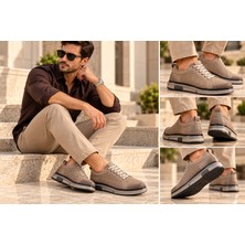 Ehil Premium Hakiki Deri Erkek Günlük Sneaker Bağcıklı Kalın Taban Ayakkabı