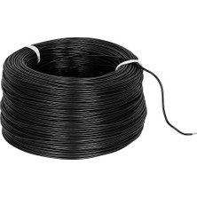 Artar H03V-K 0.22MM Bakır Çok Damarlı Devre Montaj Kablosu Siyah Zil Teli (0.22MM2 100 Metre)