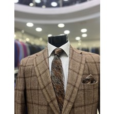 Massaro Battal Boy Buyuk Beden 4 Drop Kalın Kışlık Erkek Kaşe Ceket
