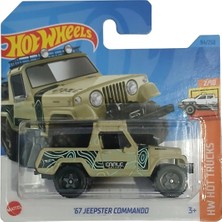Hot Wheels '67 Jeepster Commando - Hw Hot Trucks Krem 1/64 Diecast Model Araba
