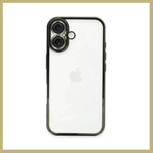 Bezos iPhone 16 Plus Uyumlu Kılıf Lensli Silikon - Yeşil Za