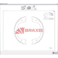 Braxis El Fren Balatası  Navara (05-15)  Pathfınder (05-13) Mercedes X220D (17>) Honda Crv Iv 12> Infınıtı FX35 (03>) 190X32MM