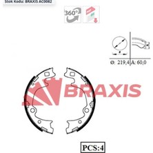 Braxis Pabuçlu Balata Arka Hyundai Starex Kamyonet (97-08) 219.4 x 60MM