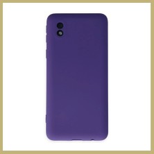 Bezos Samsung Galaxy A01 Core Uyumlu Kılıf Nano Içi Kadife Silikon - Mor Za