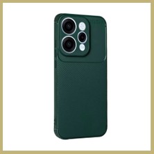 Bezos Reno 15 Uyumlu Auto Focus Karbon Kapak - Koyu Yeşil Za