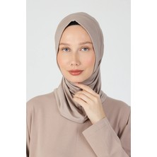 Butikgiz Kadın Gözlük ve Kulaklık Girişli Boyun Kapatıcı Spor Rahat %100 Pamuklu Penye Tesettür Bone