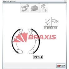 Braxis Arka Pabuçlu Balata Lada Samara (1986-2006) Vega (1995-2007)