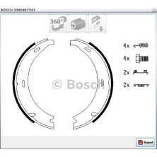 Bosch El Fren Balatası Mercedes 190 W201 (82-93) A Seri W168 (97-04) W169 (04-12) B Seri W245 (05-11) Vaneo (02-05) Clk A208-C208 (98-02) 165X20MM