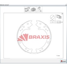 Braxis El Fren Balatası Cr-V Iı (01-07) Cr-V (2012>) 200X35MM
