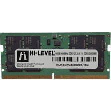 Hi-Level HLV-SOPC44800D5-16G 16GB (1X16GB) Ddr5 5600MHZ CL40 Notebook Ram (Sodimm)