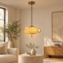 Zuna  10 Watt 3000K Eskitme Bal Camlı Tekli Peri LED Sarkıt Avize