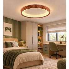 Elvora Home Modern Premium LED Yuvarlak Plafonyer Avize 44W 40 cm Çap Salon Mutfak Oturma Odası Avizesi