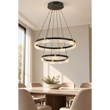 Elvora Home Modern Premium LED Halka Sarkıt Avize Salon Mutfak Oturma Odası Avizesi