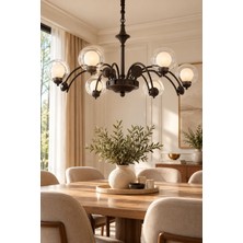 Elvora Home Modern Premium Küreli Sarkıt Avize 6xg9 Duy Salon Mutfak Oturma Odası Avizesi