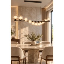 Elvora Home Modern Premium Küreli Sarkıt Avize 11XG9 Duy Salon Mutfak Oturma Odası Avizesi
