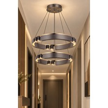 Elvora Home Modern Premium LED Halka Sarkıt Avize Salon Mutfak Oturma Odası Avizesi
