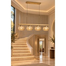 Elvora Home Modern Premium LED Sarkıt Avize 40W Salon Mutfak Oturma Odası Avizesi
