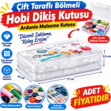 NW NessiWorld Çift Taraflı Bölmeli Hobi Dikiş Kutusu Ardunio Malzeme Kutusu(Adet Fiyatıdır)