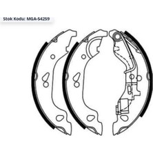 MGA Arka Pabuçlu Balata Grande Punto 2005>  Punto (1999-2012) Absli Levyeli 180X32MM