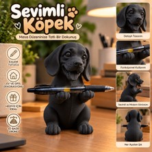 Durino Sevimli Köpek Figürlü Kalem Tutucu – Dekoratif Masa Aksesuarı