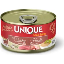 Unique Gold Series Hindili Konserve Yaş Kedi Maması 85 gr