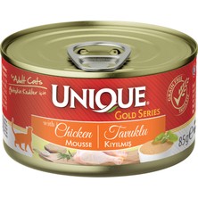 Unique Gold Series Tavuklu Konserve Yaş Kedi Maması 85 gr
