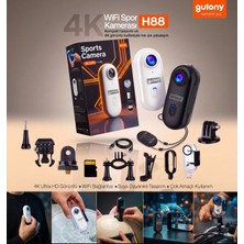 Kadex 4K Ultra Hd Wifi Mini Spor Kamerası Kablosuz Bağlantılı Taşınabilir Aksiyon Kamerası