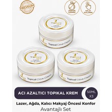 Tech Care 3'Lü Acı Azaltıcı Care Cream-Topical Cream Lazer Epilasyon Ağda Dolgu Prp Kalıcı Makyaj