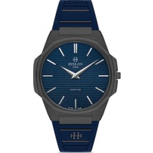 Hislon Lacivert Silikon Ultra Ince Safir Cam Erkek Kol Saati CL127N-11MN