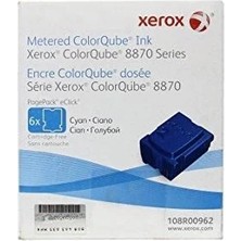 Xerox 108R00962 Mavi Orjinal Toner 6lı Paket - Colorqube 8870
